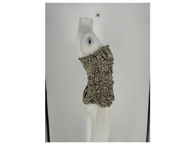 Ermanno Scervino Bustier beige estampado - vista 4