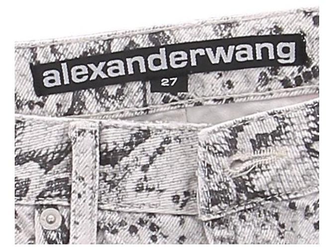 Alexander Wang Jean blanc à imprimé python White - view 6