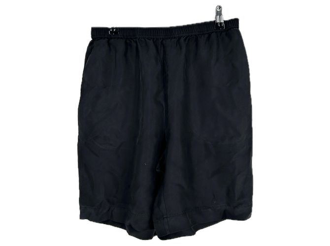 Autre Marque Pantaloncini Zinia LOULOU STUDIO neri in seta - vista 2
