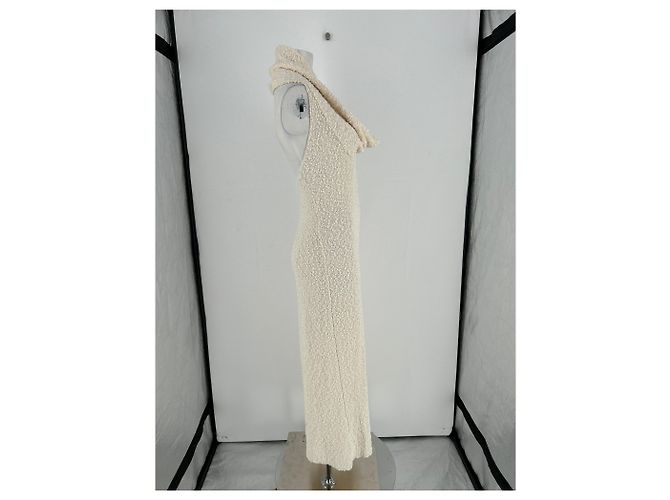 Magda Butrym Langes Strickkleid in Creme Beige - Ansicht 4