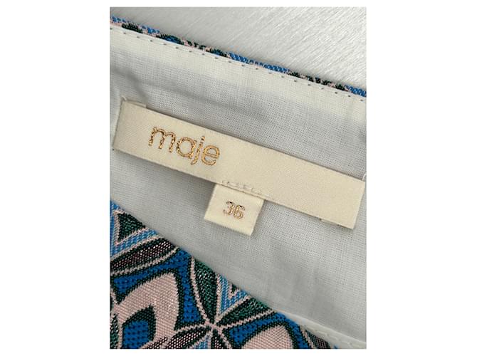 Maje Falda estampada azul y rosa - vista 3