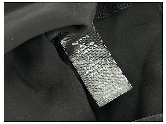 Autre Marque Top DELFI de seda negro XS - vista 6
