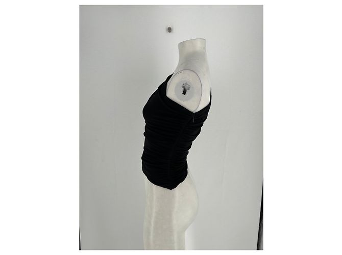 Top asimétrico negro de viscosa Tory Burch - vista 3