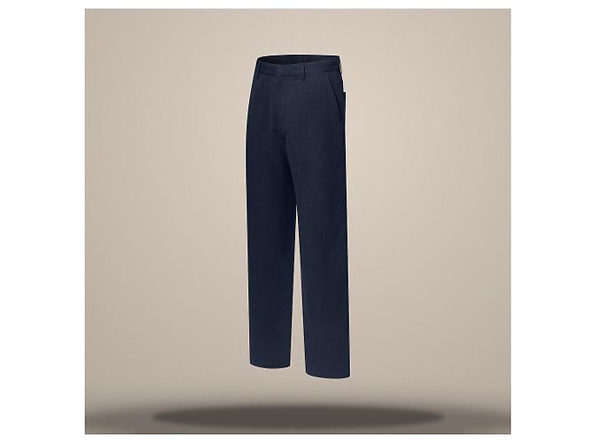 Louis Vuitton Leichte Leinen-Workwear-Hose Relaxed Fit Blau - Ansicht 3