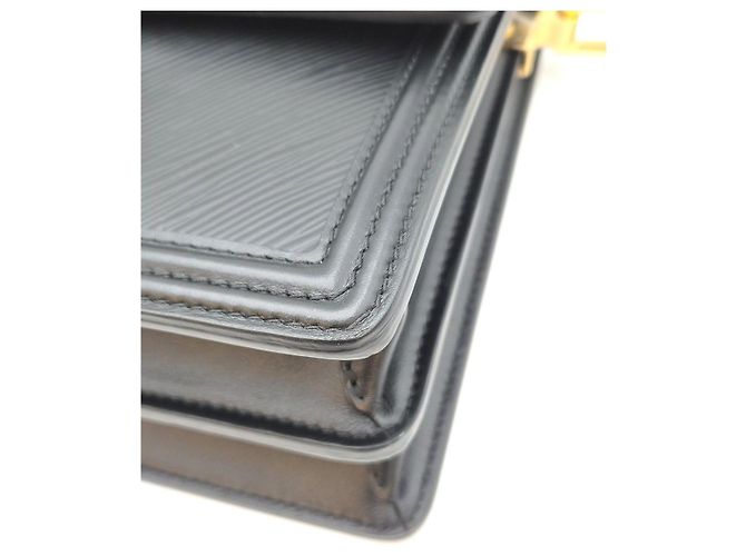Louis Vuitton Mini Dauphine Epi Black Nero - vista 11