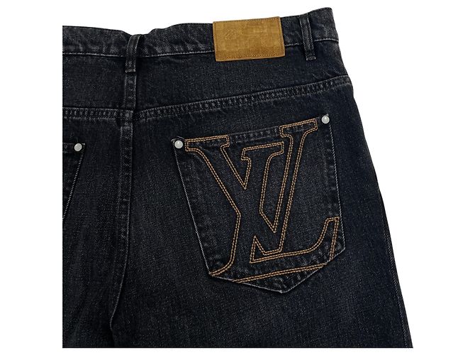 Louis Vuitton Skate Fit Denimhose Schwarz - Ansicht 3