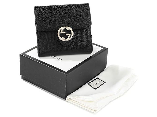 Gucci Portafoglio con patta interlocking Nero - vista 7