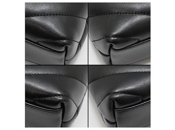 Saint Laurent Borsa a tracolla Loulou Toy Mini in pelle nera monogram - vista 13