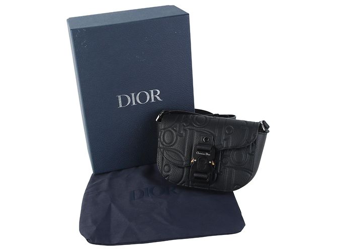 Dior Borsa a tracolla Gravity Saddle Mini Flap Nero - vista 8