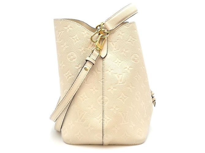 Néonoé Louis Vuitton NeoNoe MM Empreinte Cream Bianco - vista 3