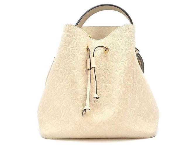 Néonoé Louis Vuitton NeoNoe MM Empreinte Cream Bianco - vista 4