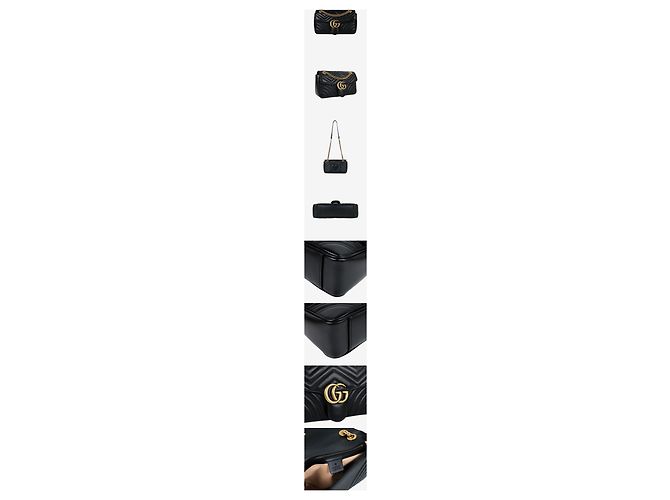 Gucci GG Marmont Matelassé Chevron Small Black - view 2