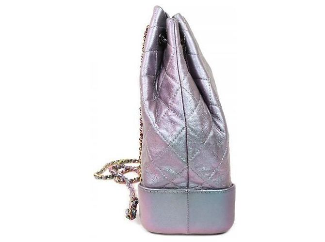 Chanel Zaino Gabrielle iridescente Porpora - vista 2