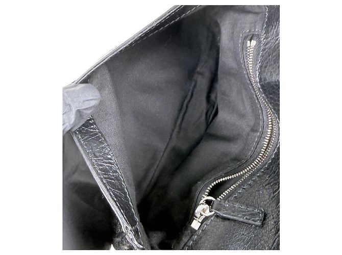 Balenciaga Mini Borsa a Tracolla con Patta Le Cagole Nero - vista 10