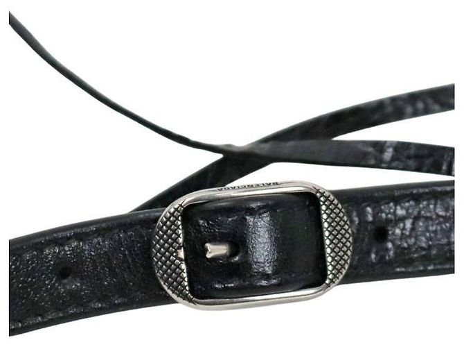 Balenciaga Mini Borsa a Tracolla con Patta Le Cagole Nero - vista 11