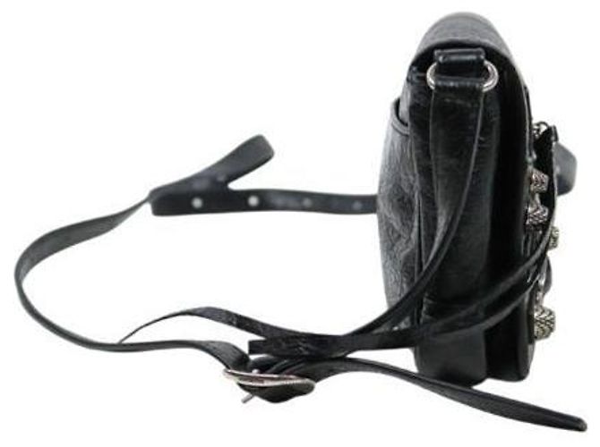 Balenciaga Mini Borsa a Tracolla con Patta Le Cagole Nero - vista 2
