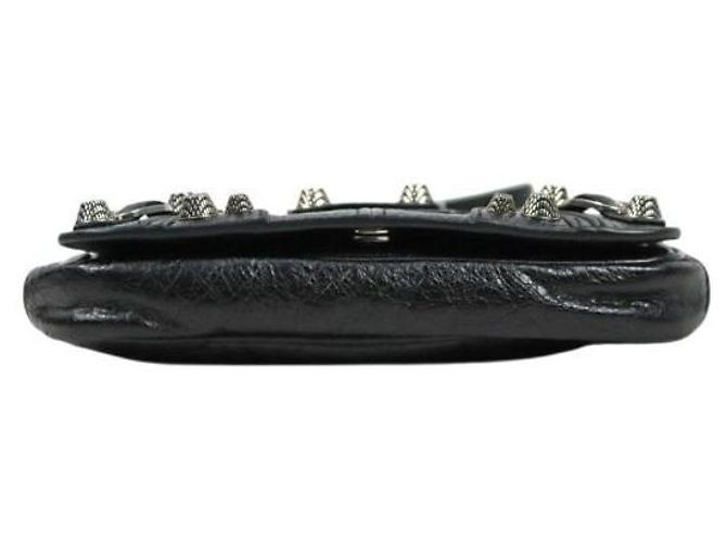 Balenciaga Mini Borsa a Tracolla con Patta Le Cagole Nero - vista 4