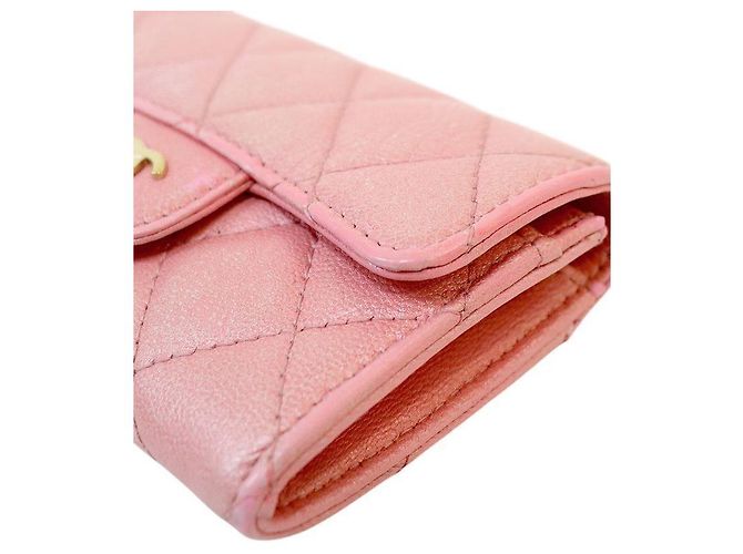 Chanel Klassischer Kartenhalter Rosa Pink - Ansicht 10