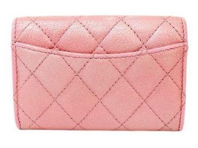 Chanel Klassischer Kartenhalter Rosa Pink - Ansicht 3