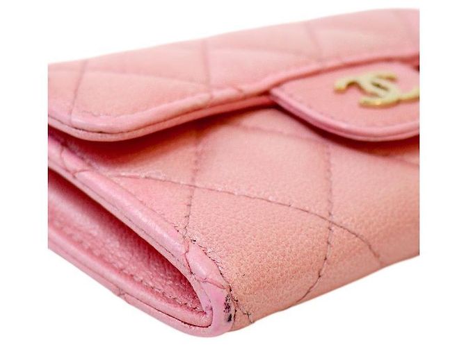 Chanel Klassischer Kartenhalter Rosa Pink - Ansicht 7