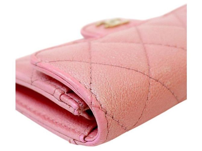 Chanel Klassischer Kartenhalter Rosa Pink - Ansicht 9