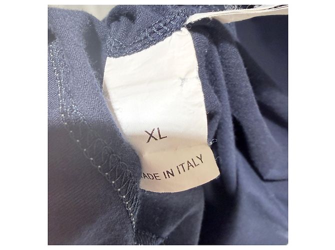 Brunello Cucinelli T-shirt in cotone a maniche corte girocollo Navy (XL) Blu - vista 8