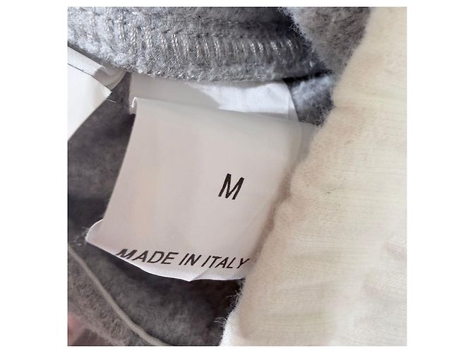 Brunello Cucinelli Set Pantaloni e Felpa con Cappuccio e Zip in Cotone Training Grigio Marrone - vista 13