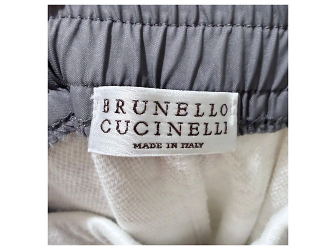Brunello Cucinelli Mutande da allenamento in cotone per uomo Bianco - vista 6
