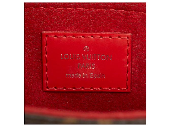 Bolsa de Ombro Louis Vuitton Monogram Saint Michel Marrom Vermelho - vista 11
