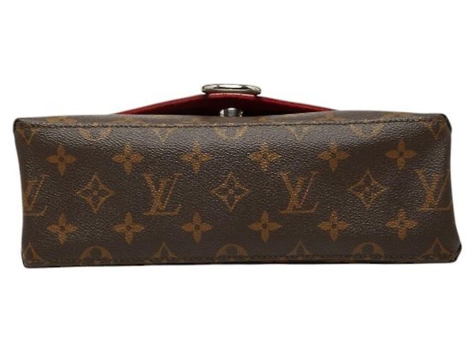 Bolsa de Ombro Louis Vuitton Monogram Saint Michel Marrom Vermelho - vista 3