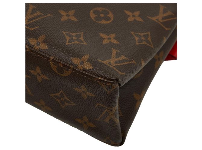 Bolsa de Ombro Louis Vuitton Monogram Saint Michel Marrom Vermelho - vista 8