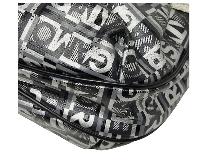 Borsa Salvatore Ferragamo Logo AU-21 Marrone Nero Argento - vista 4