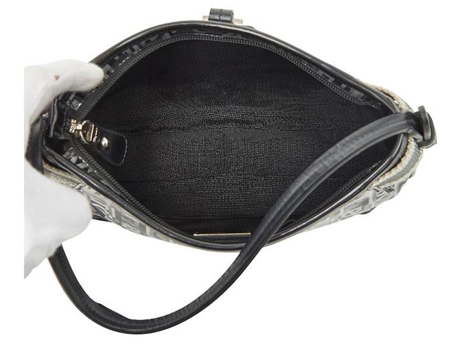 Borsa Salvatore Ferragamo Logo AU-21 Marrone Nero Argento - vista 8