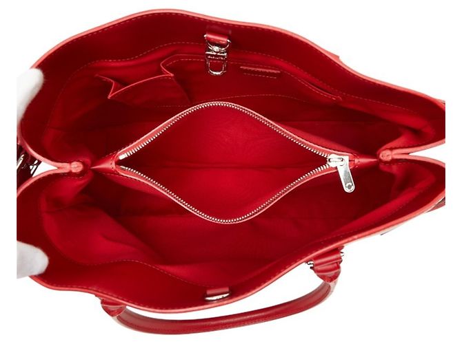 Borsa Tote Louis Vuitton Epi Passy GM Rosso - vista 11
