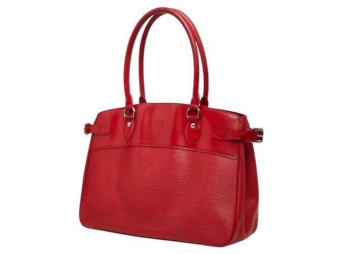 Borsa Tote Louis Vuitton Epi Passy GM Rosso - vista 2