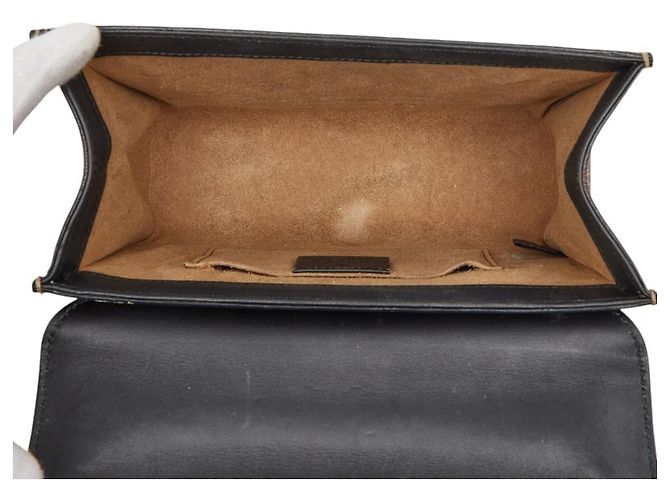Borsa a mano Gucci GG Supreme Borsa a tracolla con catena Marrone Nero - vista 11