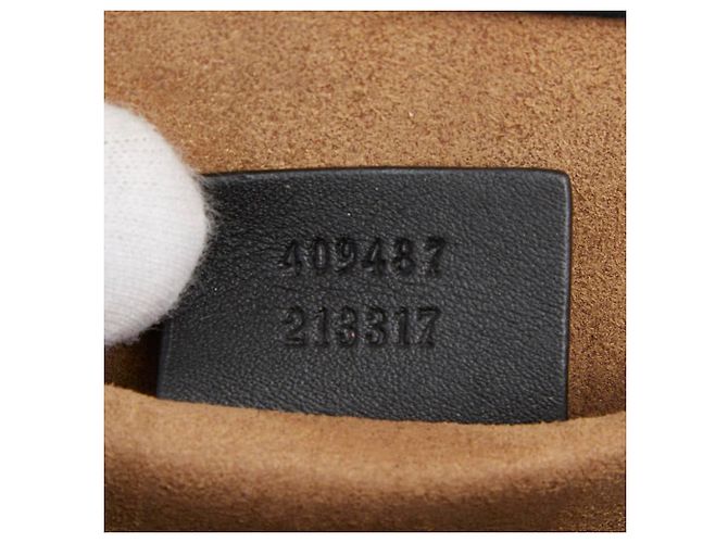 Borsa a mano Gucci GG Supreme Borsa a tracolla con catena Marrone Nero - vista 13