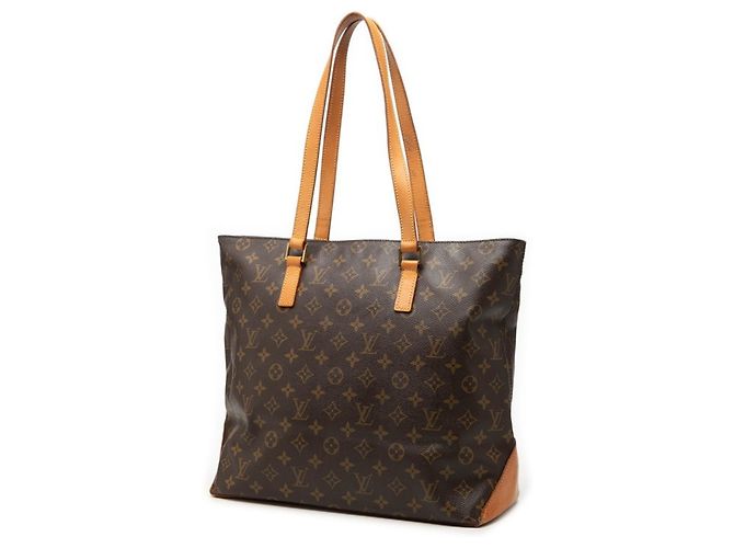 Borsa a tracolla Louis Vuitton Monogram Cabas Mezzo Marrone - vista 2