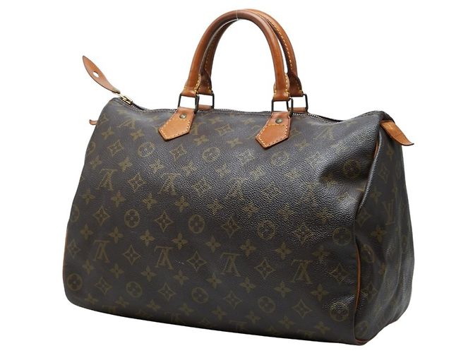 Borsa Boston Louis Vuitton Monogram Speedy 35 Marrone - vista 2