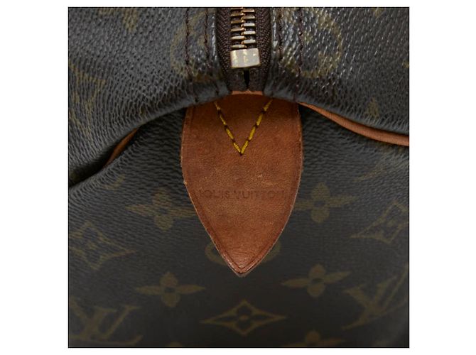 Borsa Boston Louis Vuitton Monogram Speedy 35 Marrone - vista 9