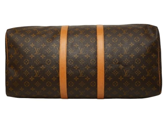 Borsa Boston Louis Vuitton Monogram Keepall 55 Marrone - vista 3
