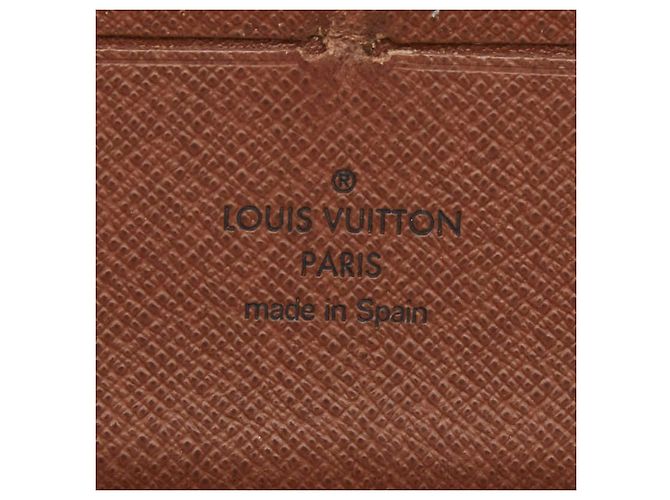Cartera Larga Louis Vuitton Monogram Zippy Organizer Castaño - vista 11
