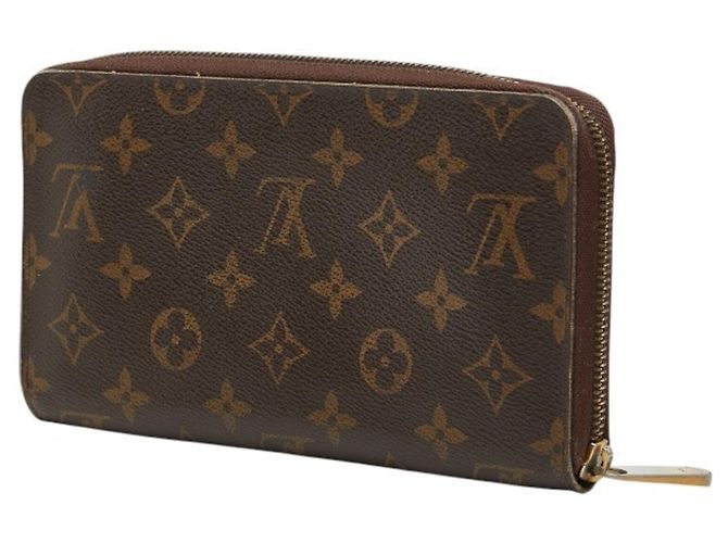 Cartera Larga Louis Vuitton Monogram Zippy Organizer Castaño - vista 2