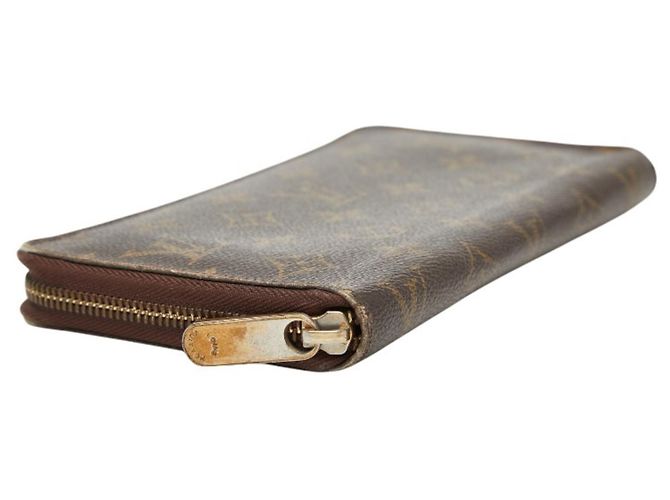 Cartera Larga Louis Vuitton Monogram Zippy Organizer Castaño - vista 5