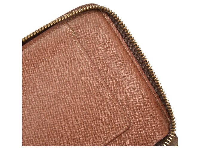 Cartera Larga Louis Vuitton Monogram Zippy Organizer Castaño - vista 6