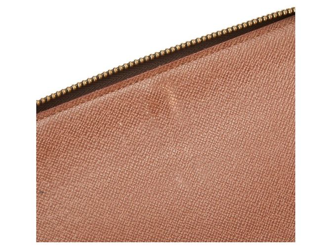 Cartera Larga Louis Vuitton Monogram Zippy Organizer Castaño - vista 7