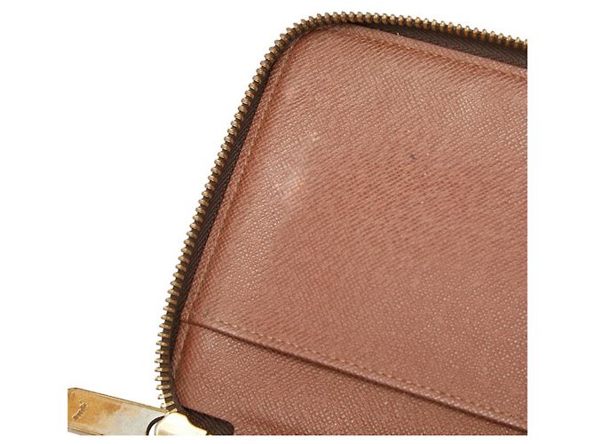 Cartera Larga Louis Vuitton Monogram Zippy Organizer Castaño - vista 8