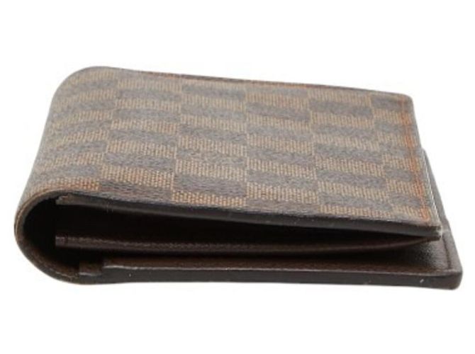 Louis Vuitton Damier Portefeuille Brazza Long Wallet Marrone - vista 3