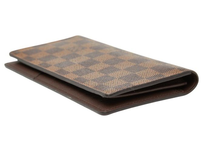 Louis Vuitton Damier Portefeuille Brazza Long Wallet Marrone - vista 5