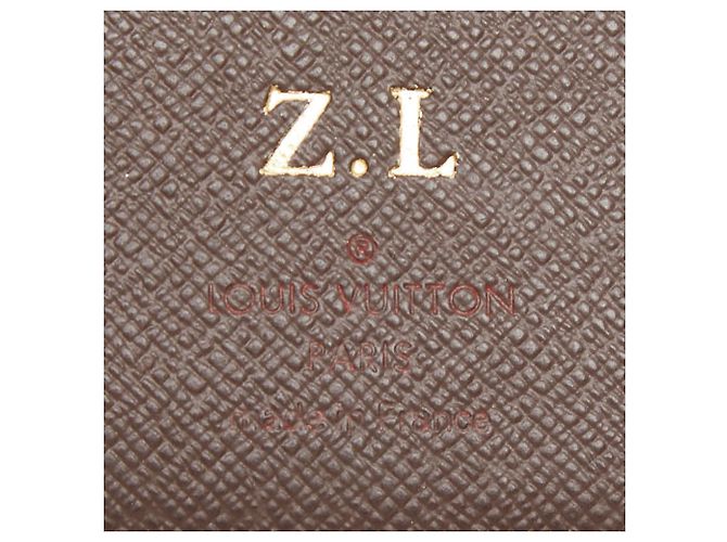 Louis Vuitton Damier Portefeuille Brazza Long Wallet Marrone - vista 8